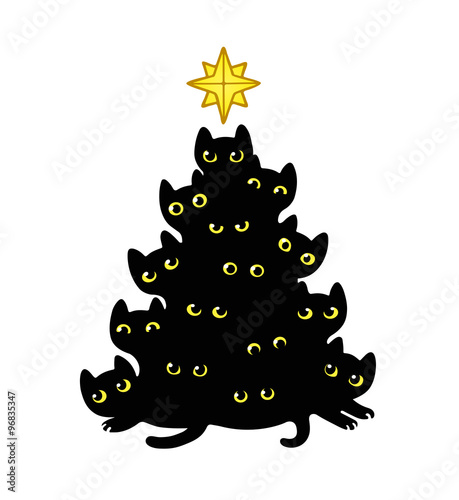 Cats Christmas tree