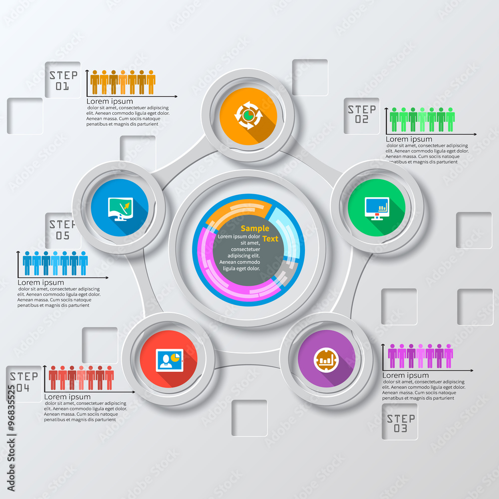 Abstract 3D Paper Infographics Abstract 3D Paper Infographics