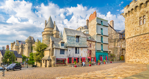 Medieval town of Vitre, Bretagne, France photo