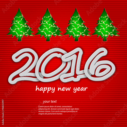 Happy new year 2016, Christmas theme