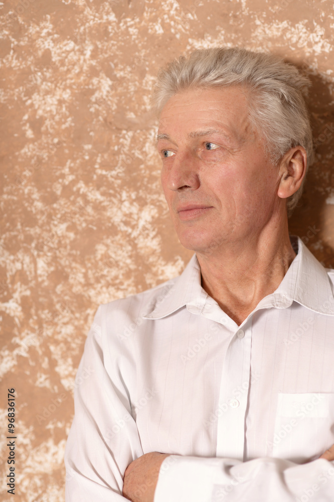 Thoughtful senior man Thoughtful senior man