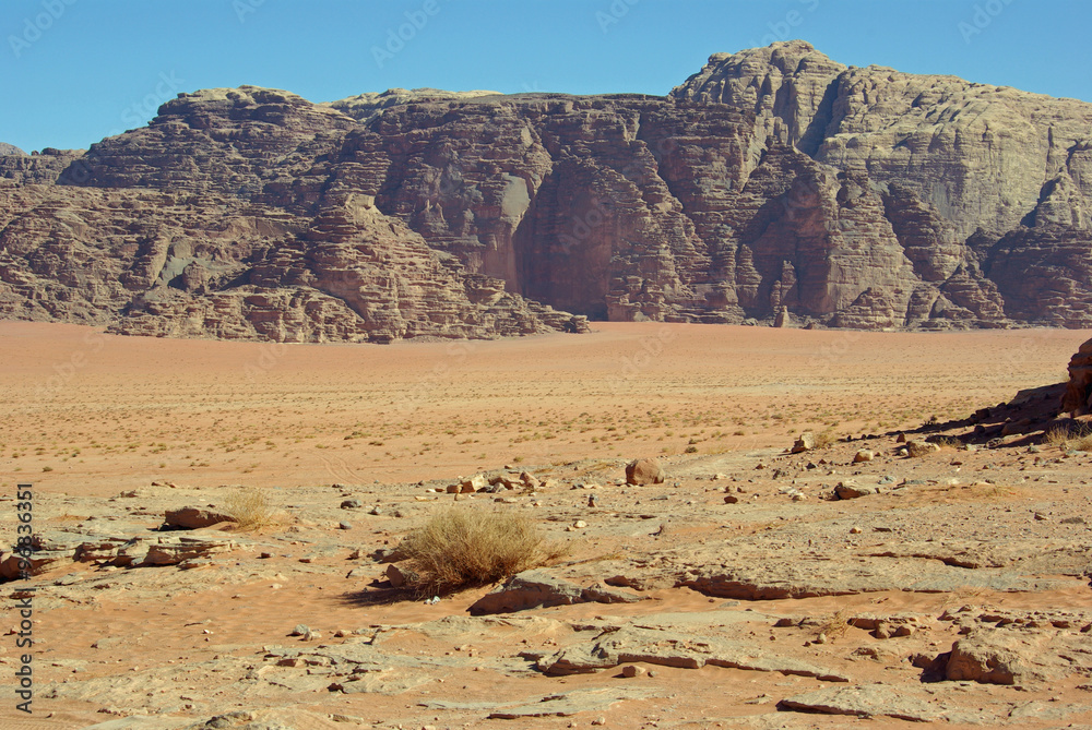 Jordanie, le désert du Wadi Rum Jordanie, le désert du Wadi Rum