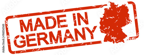 red stamp with text Made in Germany