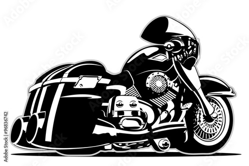 Vector Cartoon Motorbike