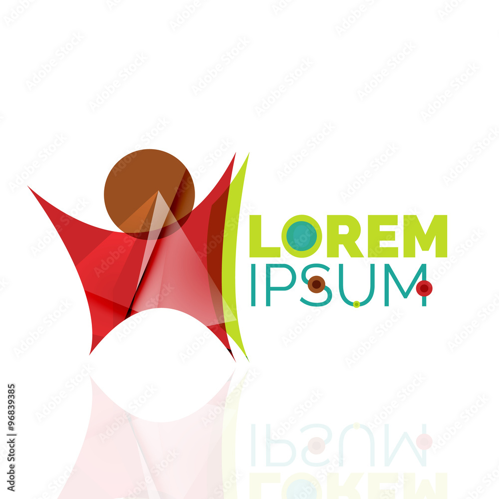 Logo, abstract geometric business icon Logo, abstract geometric business icon