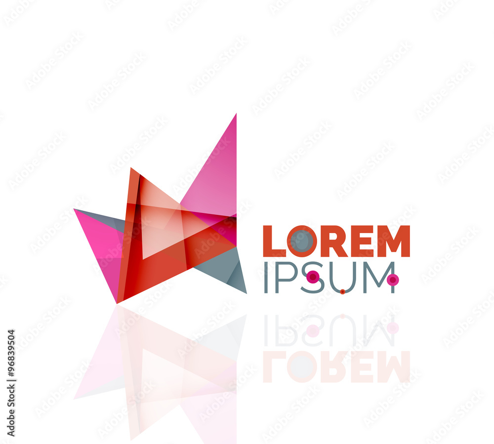 Logo, abstract geometric business icon Logo, abstract geometric business icon