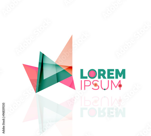 Free Download Logo, abstract geometric business icon - GFXLoad