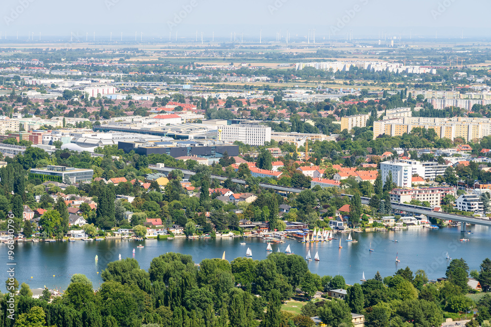 Aerial View Of Vienna City Skyline