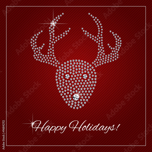 Tablou pe pânză Rhinestone Holiday Season Template