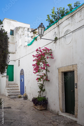 Alley of the old town of Ostuni - Apulia  Italy