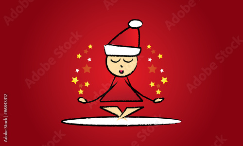 Yoga mignon Noël - Étoiles