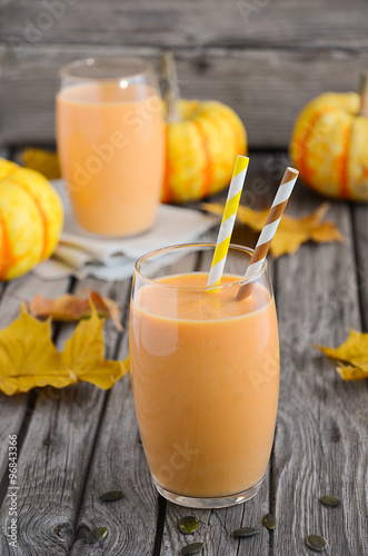 Healthy pumpkin smoothie 