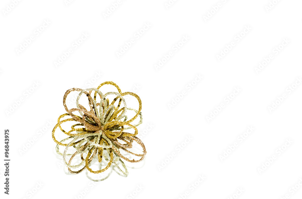 Christmas toy. Toy with sequins on a white background. Christmas toy. Toy with sequins on a white background.