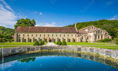 Cistercian Abbey of Fontenay, Burgundy, France photo