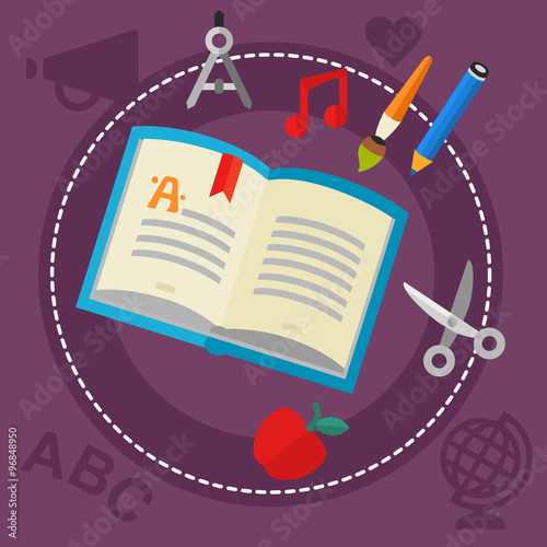 Education and Library Concept