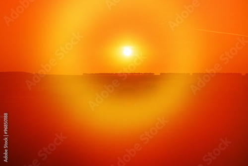 Sunset in Tulskaya oblast, Russia