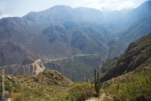 deep valley Colca Canyon, Peru