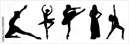 Tablou canvas silhouette danseuse