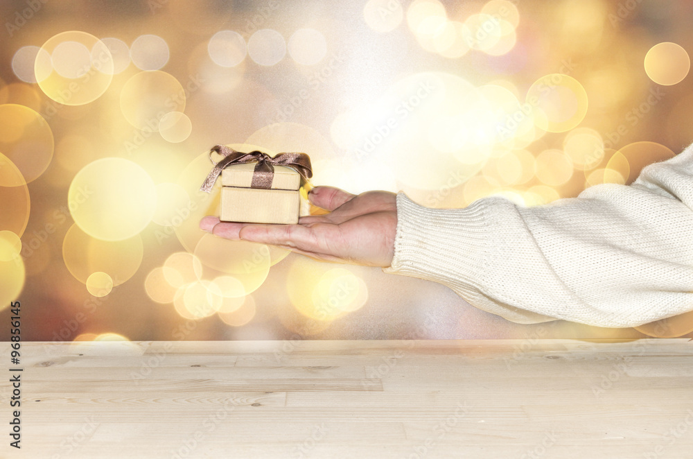 Naklejka premium give gift