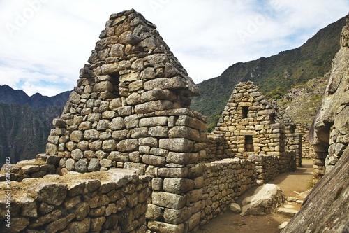 View of the ancient Inca City of Machu Picchu  Peru