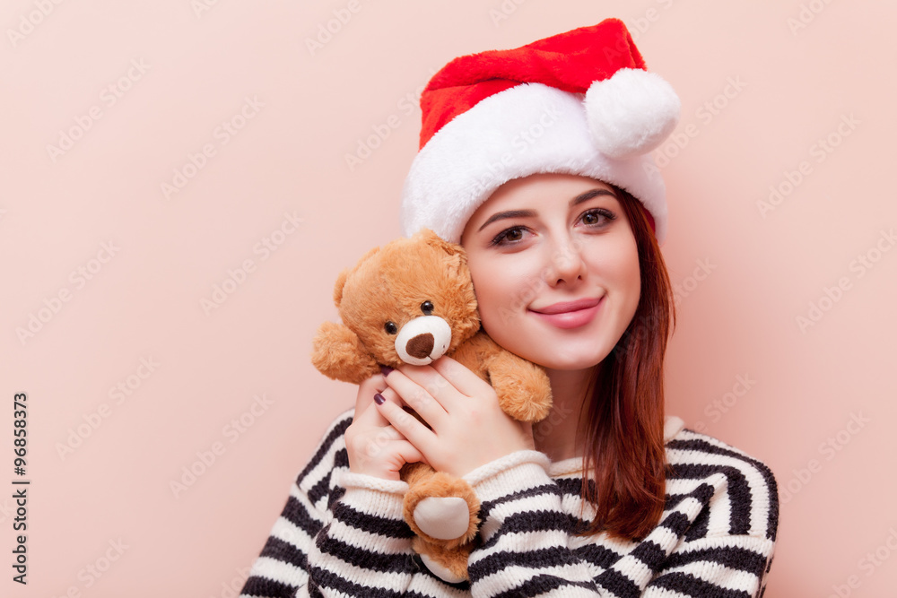 woman with teddy bear woman with teddy bear