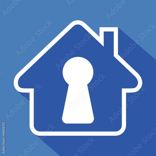 Logo maison et serrure.