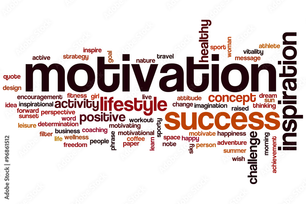 Fényképezés Motivation word cloud concept - az Europosters.hu