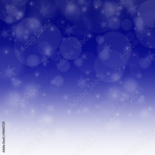  Snowflakes and stars background for winter 