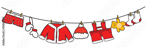 Santa Claus clothes vector