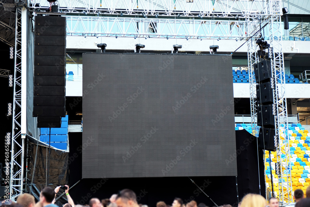 Obraz premium Stadium screen close up