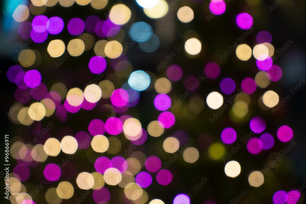 defocused bokeh lights