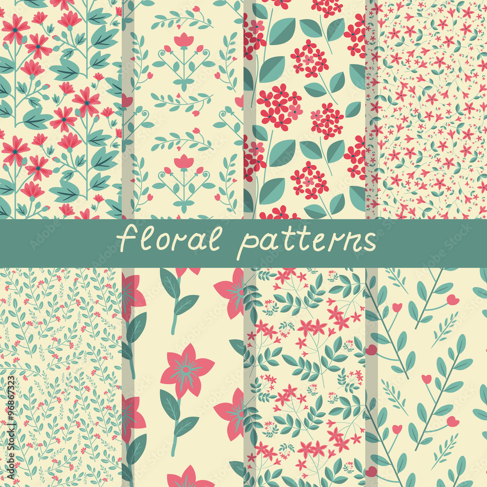 Fototapeta premium Patterns set