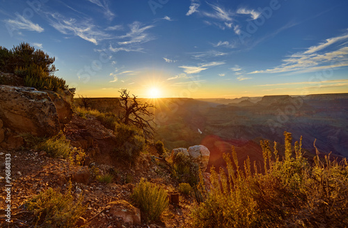 Grand Canyon, Sonnenuntergang, Navajo Point 01