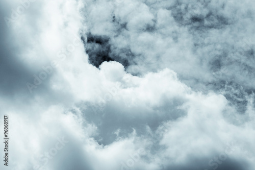 Dark clouds on the sky before a thunderstorm