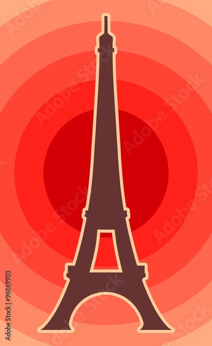 Eiffel tower in Paris.