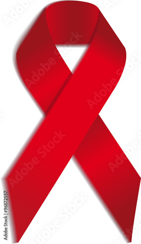 Vector AIDS ribbon sign or icon