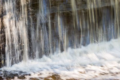 Waterfall over a dam wall