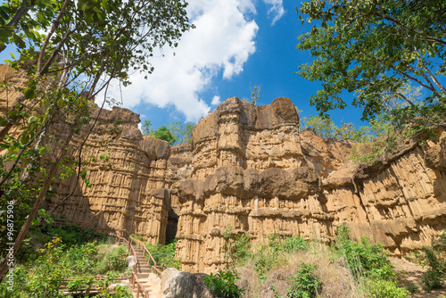 Pha Chor canyon in Mae Wang National Park,Chiang Mai,Thailand photo