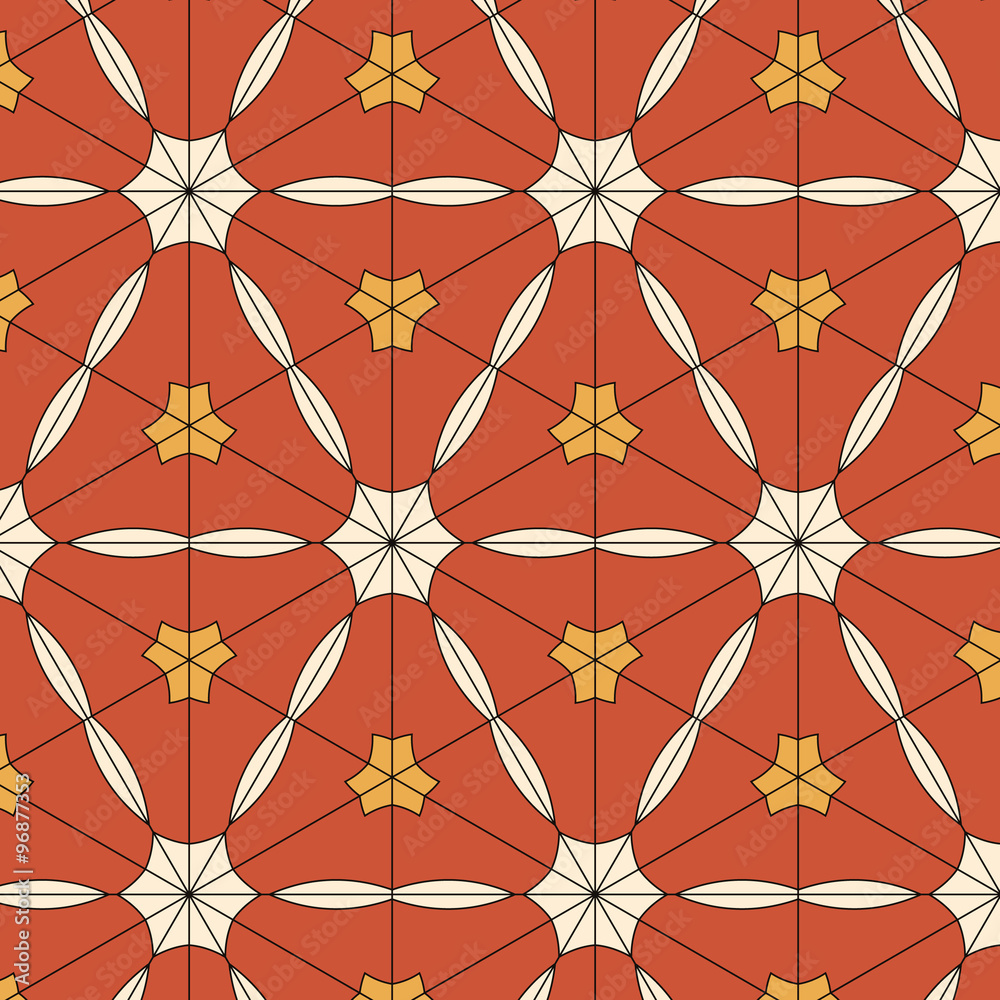 bright pattern in style of the fifties red, orange and neon bright pattern in style of the fifties red, orange and neon