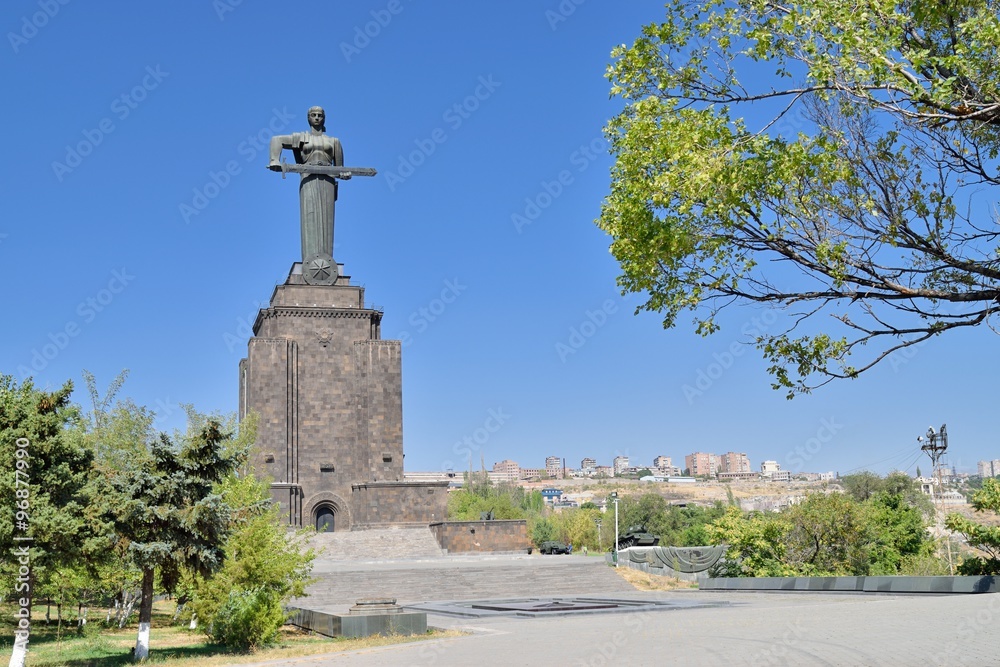Mother Armenia statue in Victory Park Mother Armenia statue in Victory Park