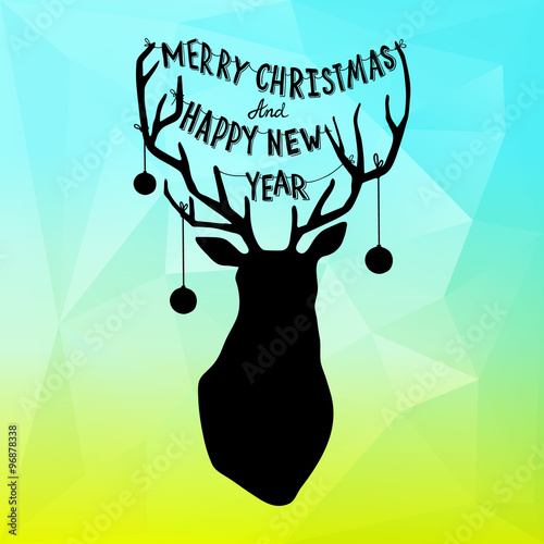 Square New Year design with...