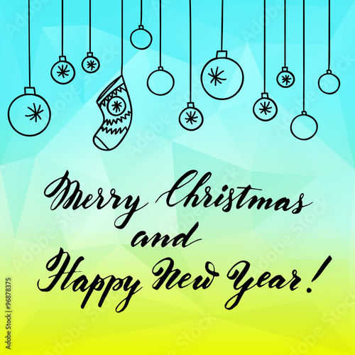 Square New Year design with...