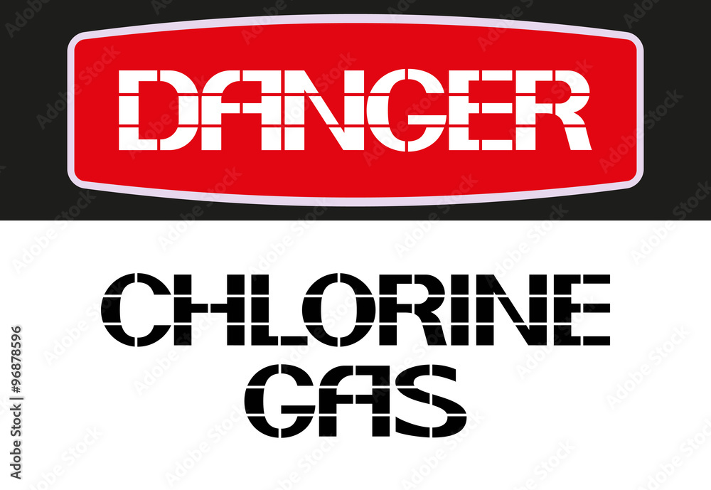 Chlorine gas.