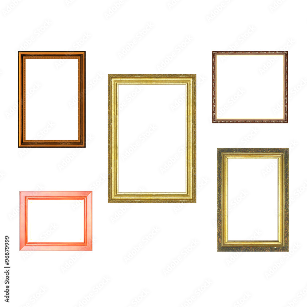 isolated picture frames isolated picture frames