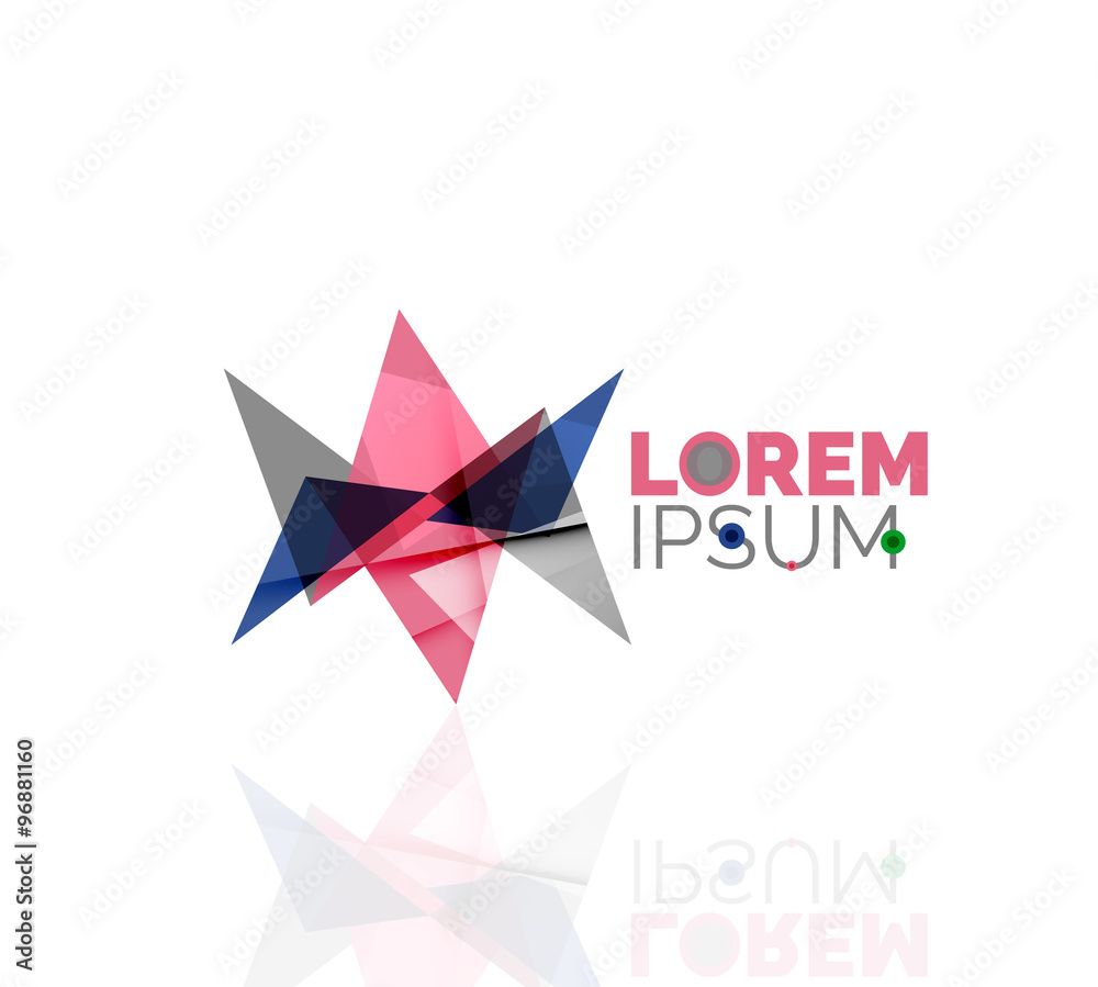Logo, abstract geometric business icon Logo, abstract geometric business icon