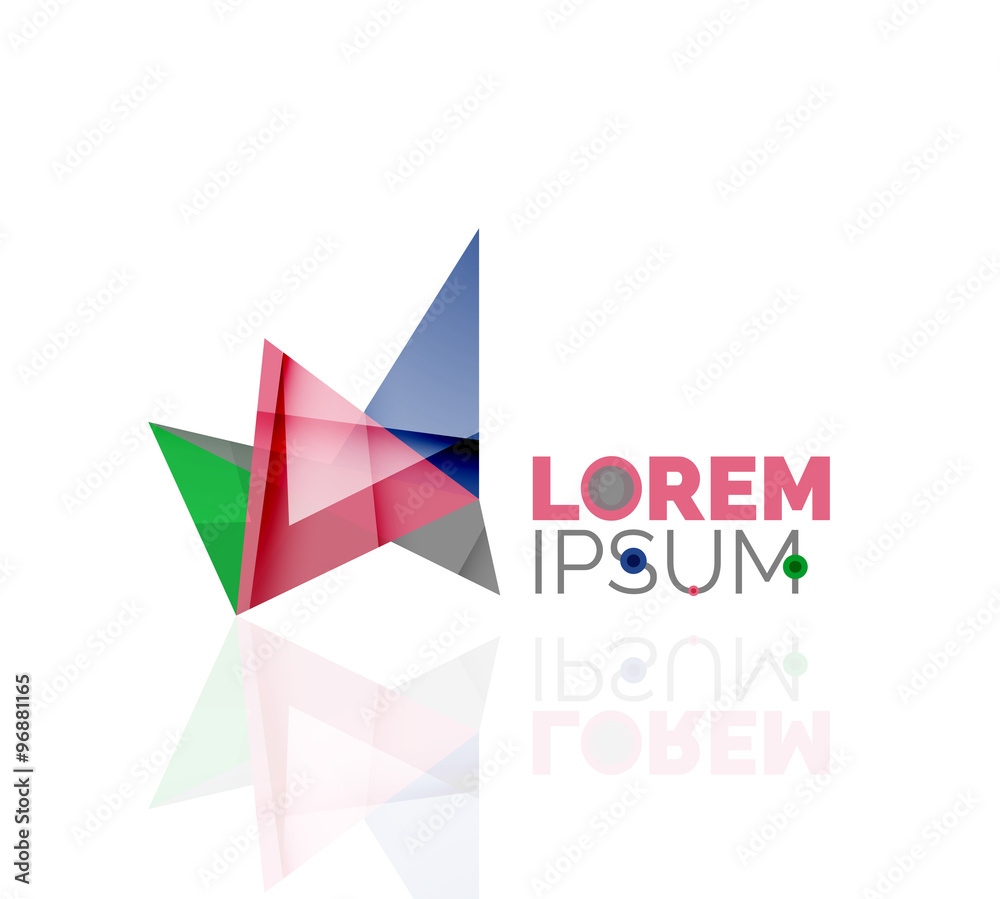 Logo, abstract geometric business icon Logo, abstract geometric business icon