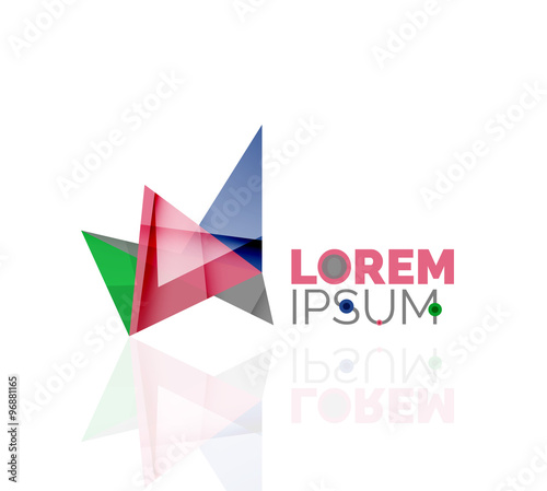 Free Download Logo, abstract geometric business icon - GFXLoad