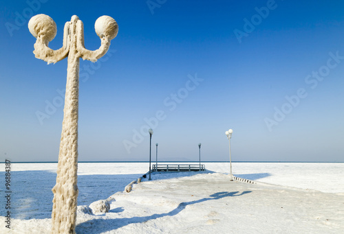 Lamp in ice