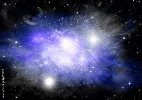 Fototapeta Naklejka Na Ścianę i Meble -  Stars, dust and gas nebula 