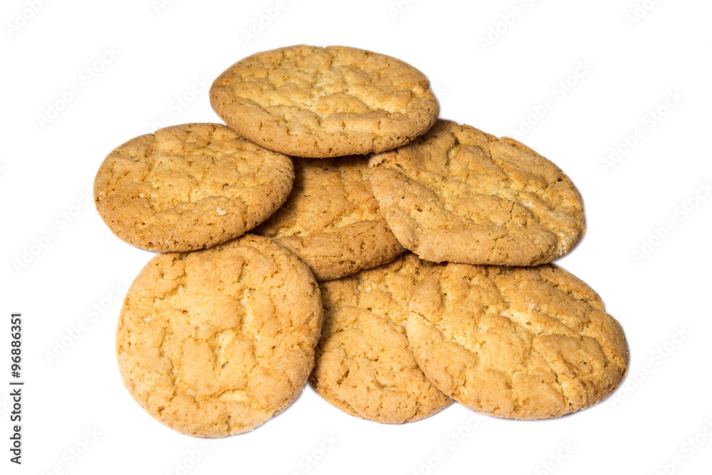 Cookies isolated on white. Cookies isolated on white.